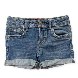 Arizona Jean Co. Girl’s Medium Pacific Double Roll Cuff Shortie Denim Shorts 6